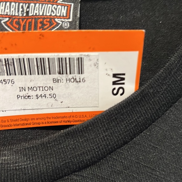 Black Harley Davidson T-shirt with Pink Neon lettering - Picture 3 of 3